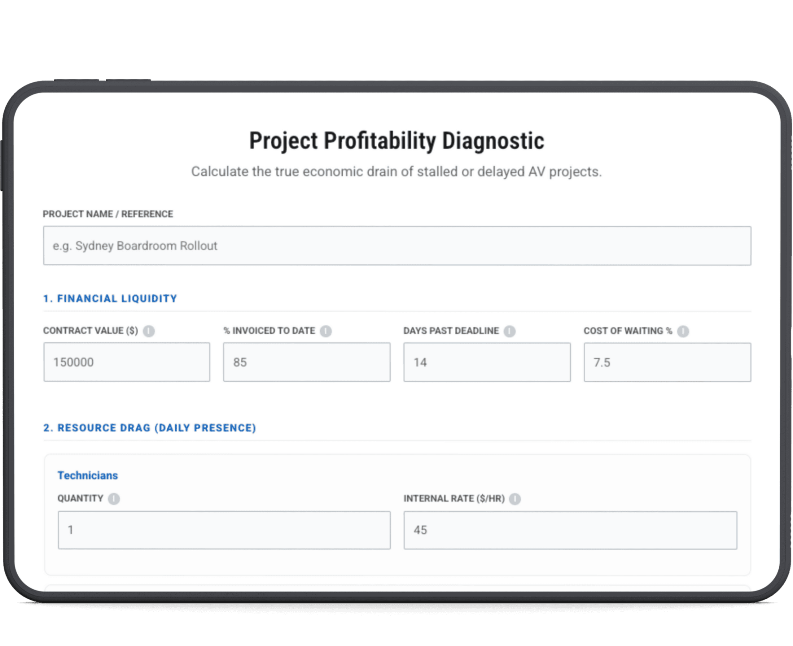 AV Project Budget Overruns