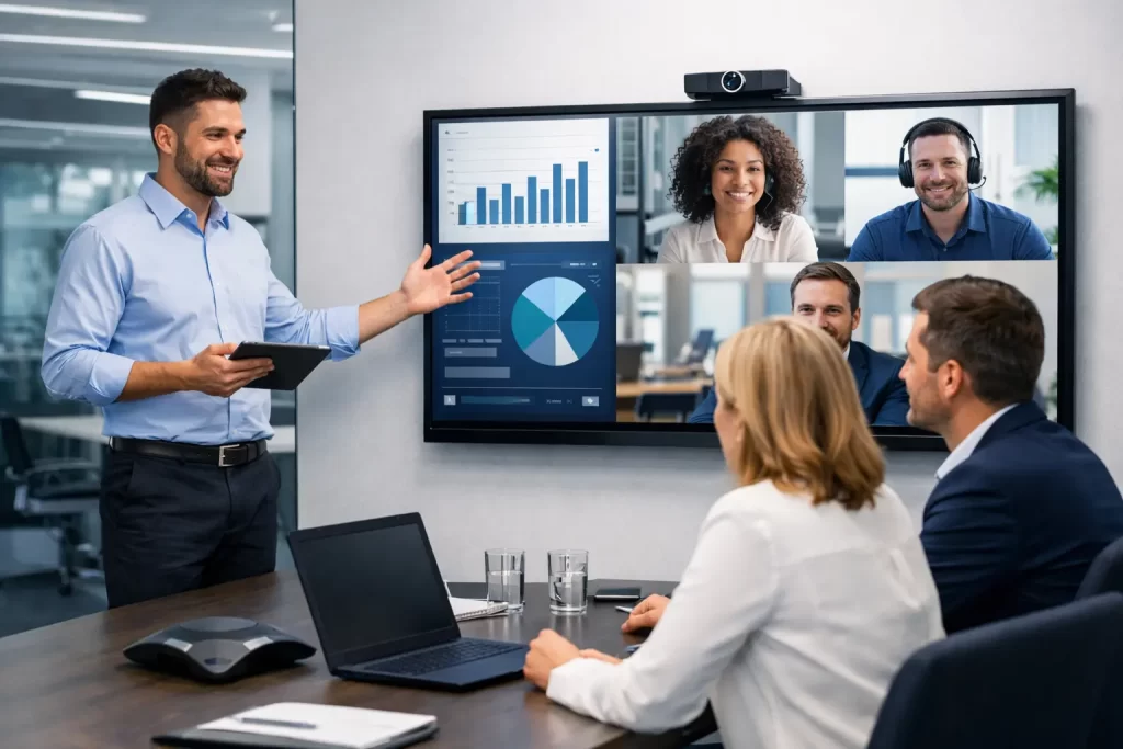 AV consultation services in Australia improving business communication with professional video conferencing systems