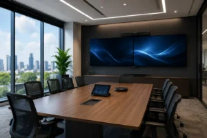Modern Commercial AV Conference Room for Project Management