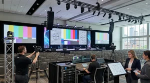 Commercial AV Equipment Setup for Large Conference in Minneapolis