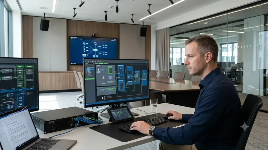 Hiring a Q-SYS programmer for professional AV system design and programming